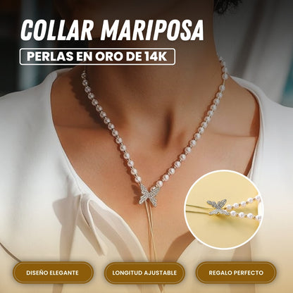 Collar Mariposa 💎 Joya | Placado en ORO 14K