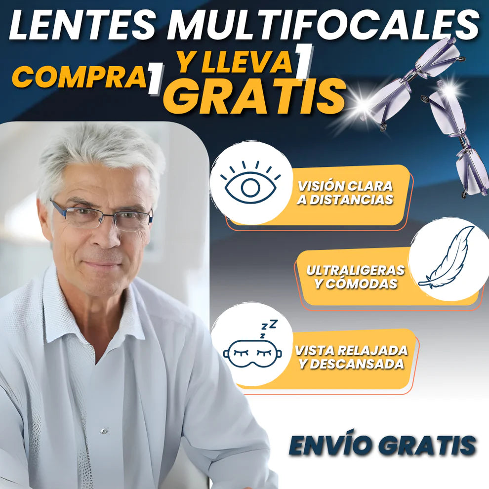 Lentes Multifocales Para Hombres | Compra 1 Recibe 1 Gratis