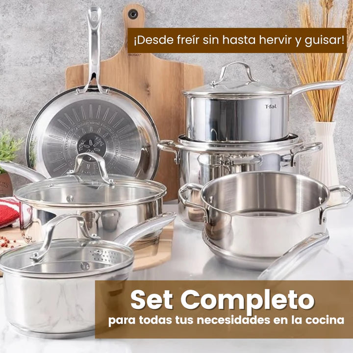 Ollas 12 piezas - 💎SteelChef Ollas Acero INOX