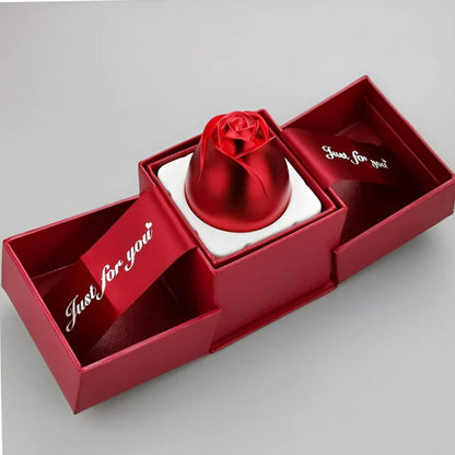 🌸 Rosa Mágica con Collar: Regalo Perfecto en una Caja Elegante ✨