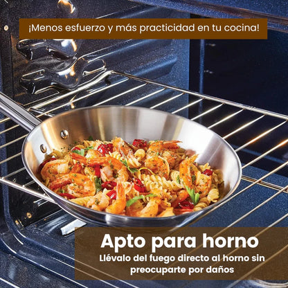 Ollas 12 piezas - 💎SteelChef Ollas Acero INOX