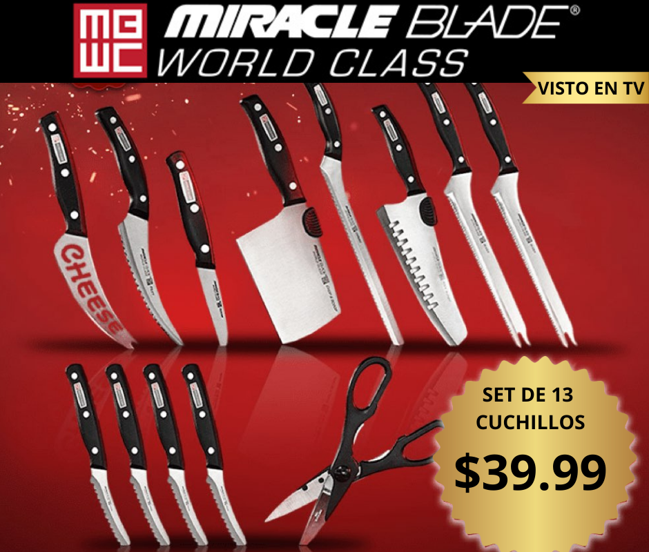🔪 Miracle Blade – Set de 13 Cuchillos Profesionales | Precisión y Durabilidad