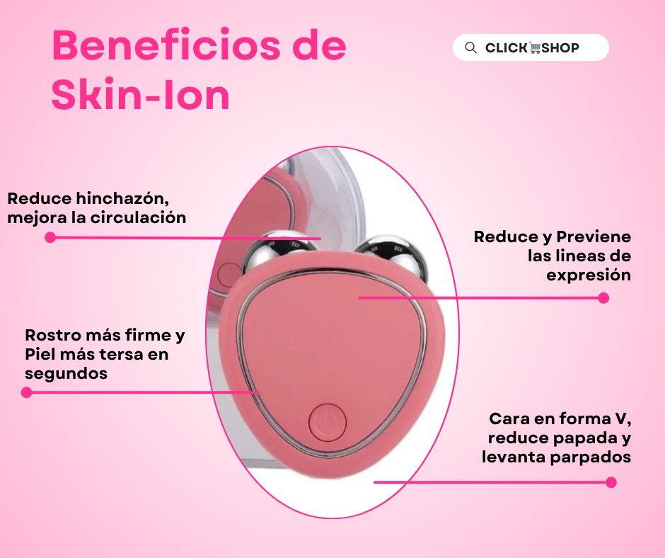 Skin-ion™ | Masajeador Facial con Microcorriente y Tecnología Reafirmante