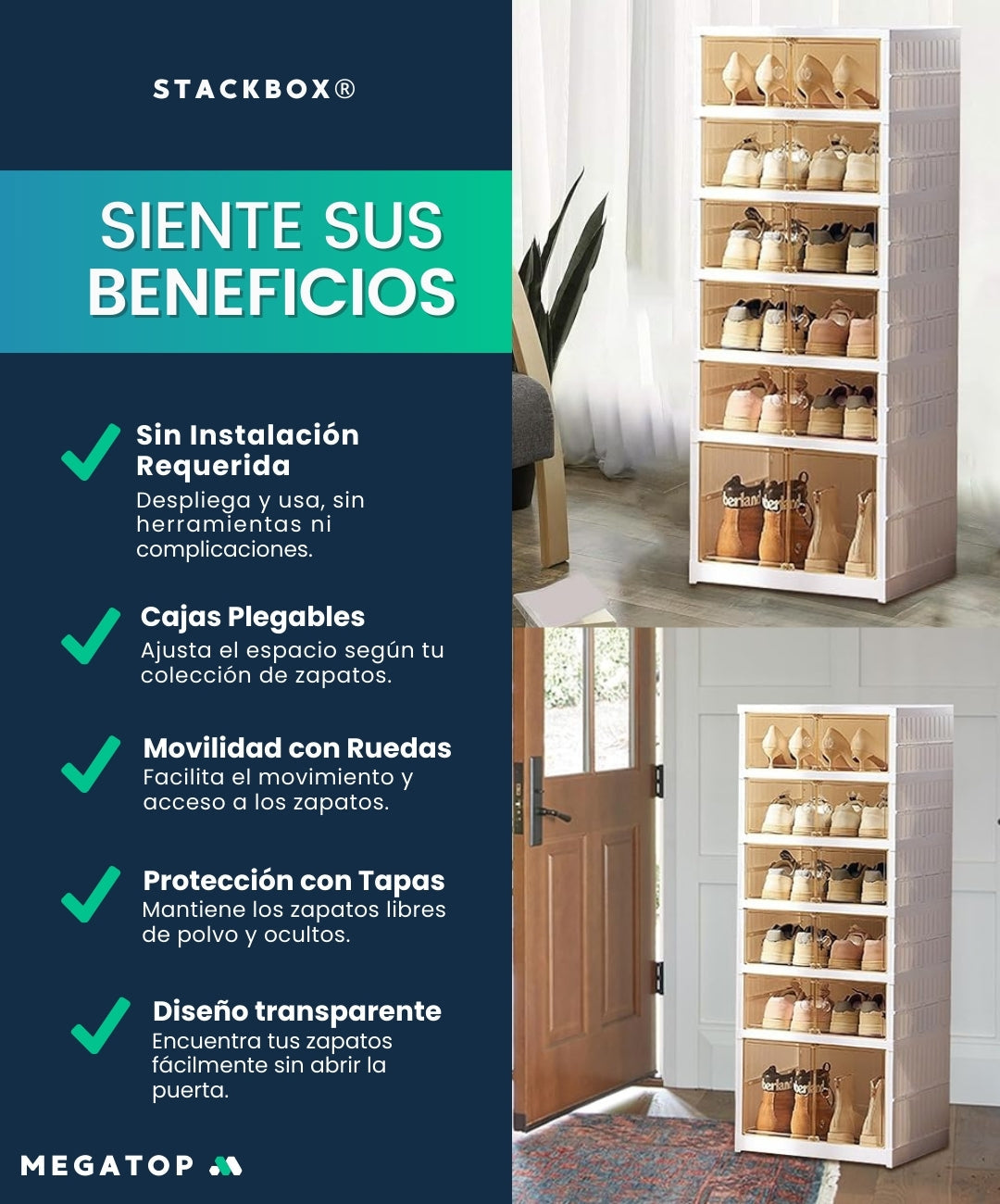 Zapatera Plegable multiusos