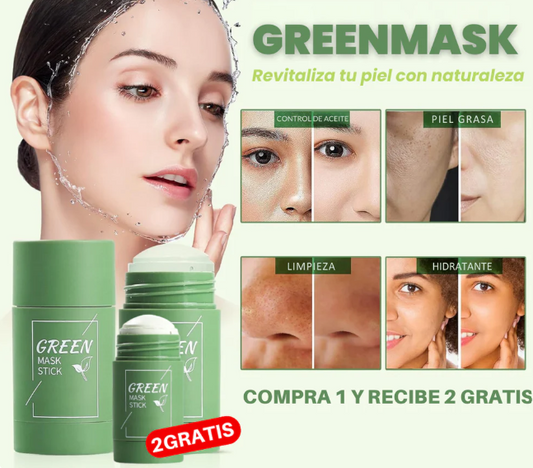 GREENMASK 🍃 | Mascarilla Té Verde | PAGA 1 Y RECIBE 3🎁