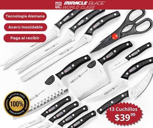 🔪 Miracle Blade – Set de 13 Cuchillos Profesionales | Precisión y Durabilidad