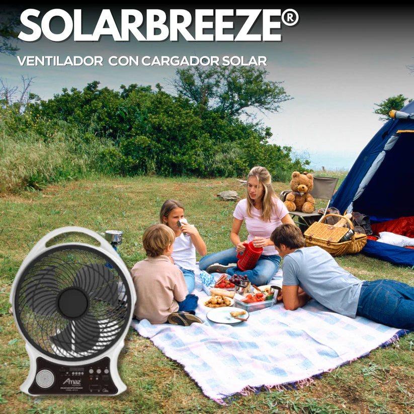 SolarBreeze®: Ventilador con Cargador Solar