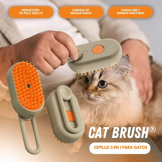 Cat Brush: Cepillo 3 en 1 para gatos